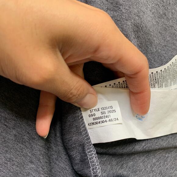 Under Armour Shirt Men 2XLT Tall Graphite Tech Tee Loose Raglan Sleeve Dropcut - Picture 7 of 10